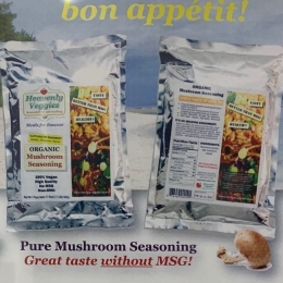 Heavenly Veggies Mushroom Seasoning Pure Organic Vegan 17.6oz (500g)