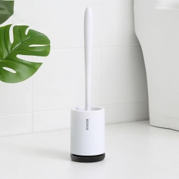 RUBBER HEAD HOLDER CLEANING BRUSH FOR TOILET