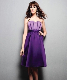 Eden Maids Purple Bridesmaids Dress