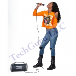 Pro Bluetooth Speaker with FM Radio Micro SD MIC Aux Support LED Lights Subwoofer