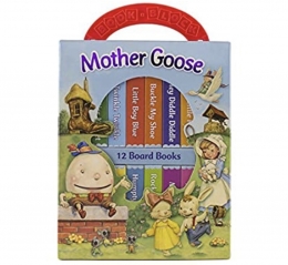 Mother Goose Deluxe My First Library 12 Board Book Block - PI Kids Board 