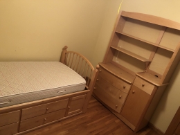 Toddler bed and dresser