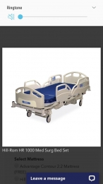 Hill-Rom hr 1000 bed set