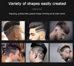 Professional Hair Clipper  Electric Hair Trimmer Rechargeable Hair Cutter Machine 0mm Shaving Barber Hair Styling Tool