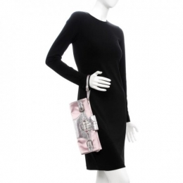 JIMMY CHOO Satin Metallic Calfskin Tulit 