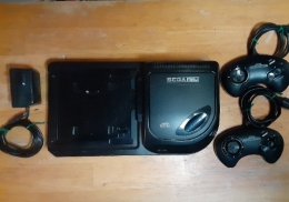 Sega CD With Two Controller